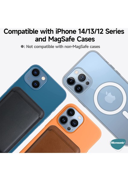 Apple iPhone 12 Pro Max Leather Wallet Magsafe Koyu Yeşil