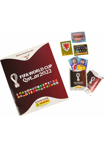 FIFA World Cup Katar 2022 Başlangıç Paketi Albüm Hediyeli 10 adet Çıkartma