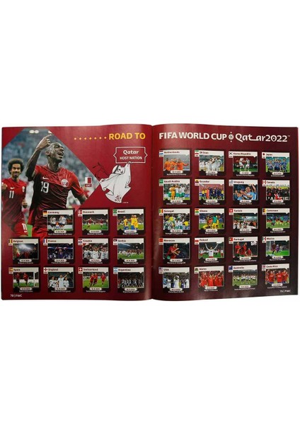 FIFA World Cup Katar 2022 Başlangıç Paketi Albüm Hediyeli 10 adet Çıkartma modelleri