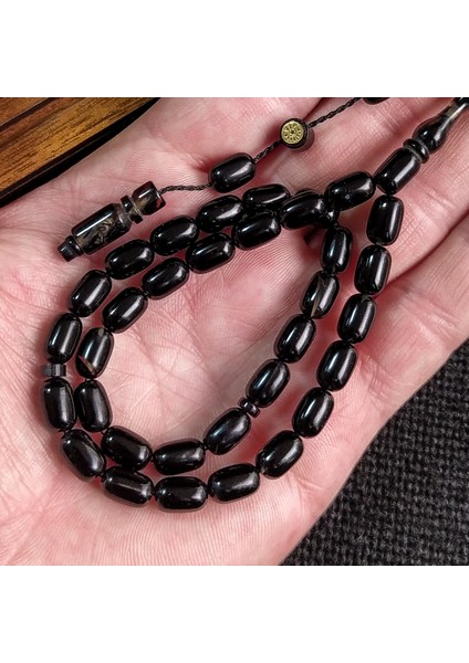 6x9 mm Bürokrat Boy Ateşi Kehribar Tesbih - Usta Işçilikli Sıkma Kehribar - Diyarbakır Model fiyatları