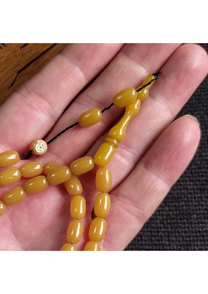 6x9 mm Bürokrat Boy Ateşi Kehribar Tesbih - Usta Işçilikli Sıkma Kehribar - Diyarbakır Model fiyatları