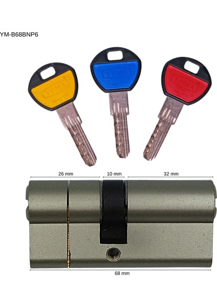 PLASTİK KAFALI BİLYALI BAREL 6 pim ( 68mm )