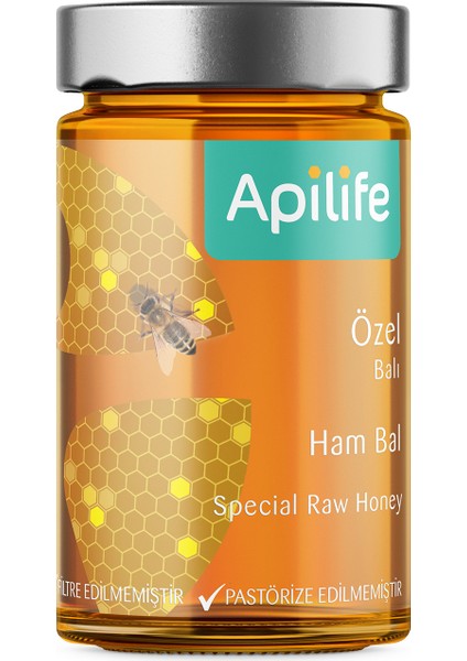 Apilife Özel Ham Bal 450 gr