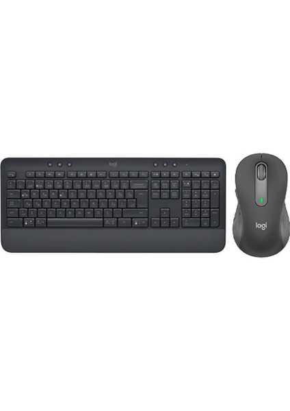 Signature K650 + M650 L Büyük Boy Siyah Kablosuz Klavye-Mouse Seti