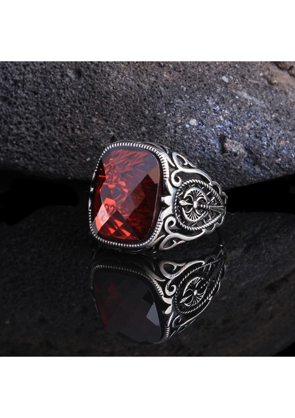 925 Ayar Gümüş Zirkon Taşlı Motif Desenli Model Yüzük fiyatları