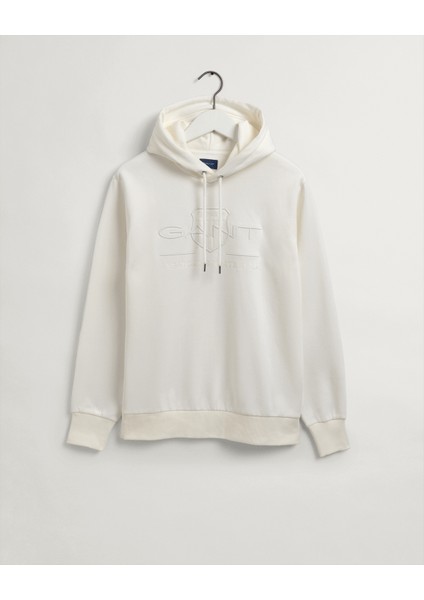 Erkek Bej Regular Fit Kapüşonlu Baskılı Sweatshirt 2037020.113