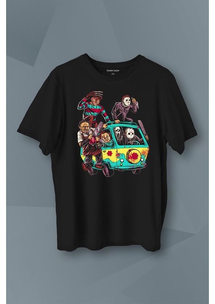 Korku Filmi Halloween Chucky Freddy Cadılar Movie Film Sinema Baskılı Tişört T-Shirt