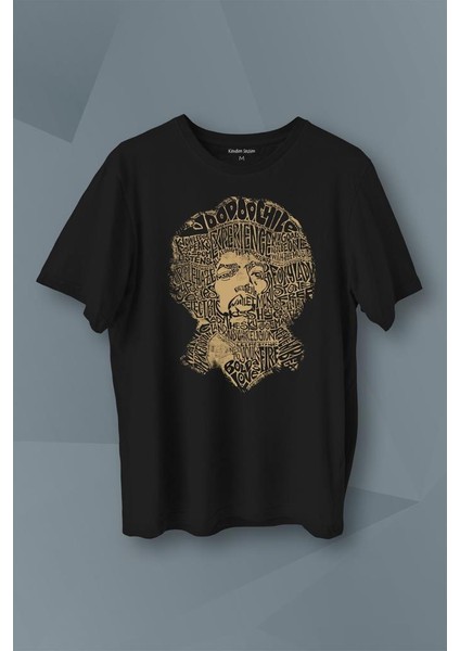 Kendim Seçtim Jimi Hendrix Rock Heavy Blues Gitar Baskılı Tişört T-Shirt