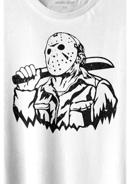 Jason 13. Cuma Korku Film Friday Baskılı Tişört T-Shirt fiyatları