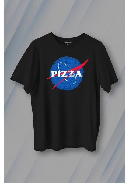 Pizza Nasa Uzay Ajansı Cosmos Astronot Baskılı Tişört T-Shirt