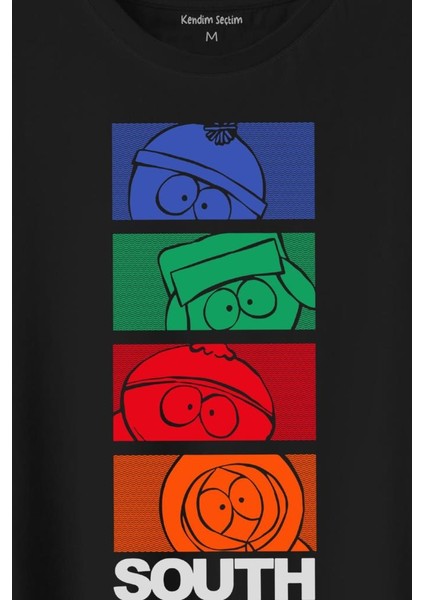 Kendim Seçtim South Park Kenny Cartman Kyle Stan Dizi Film Baskılı Tişört T-Shirt