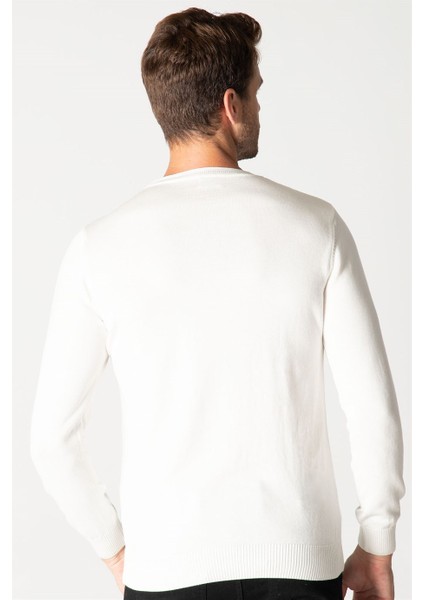 Slim Fit Dar Kesim Bisiklet Yaka Erkek Kazak fırsatları