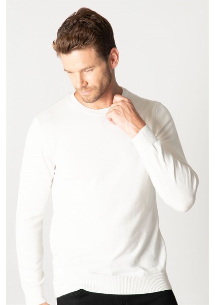 Slim Fit Dar Kesim Bisiklet Yaka Erkek Kazak fiyatları