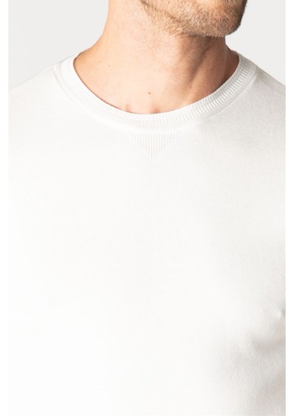 Slim Fit Dar Kesim Bisiklet Yaka Erkek Kazak modelleri