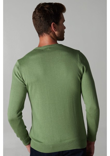 Slim Fit Dar Kesim Bisiklet Yaka Erkek Kazak fırsatları