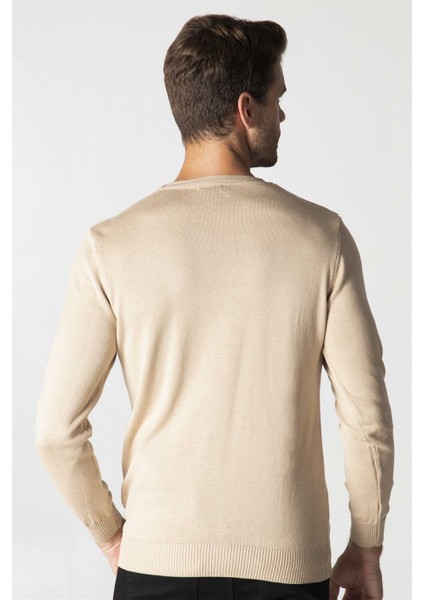 Slim Fit Dar Kesim Bisiklet Yaka Erkek Kazak fırsatları