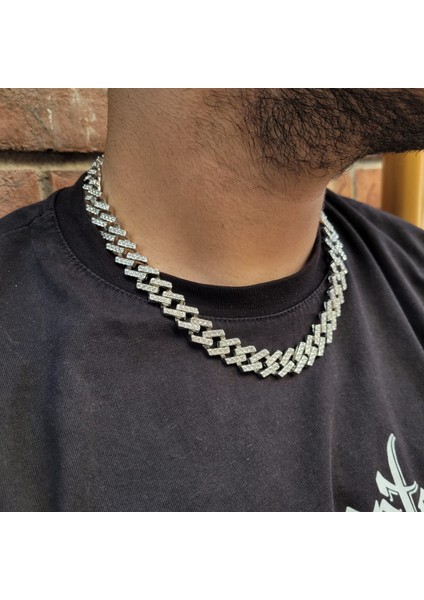 14MM Prong Cuban Chain Kolye