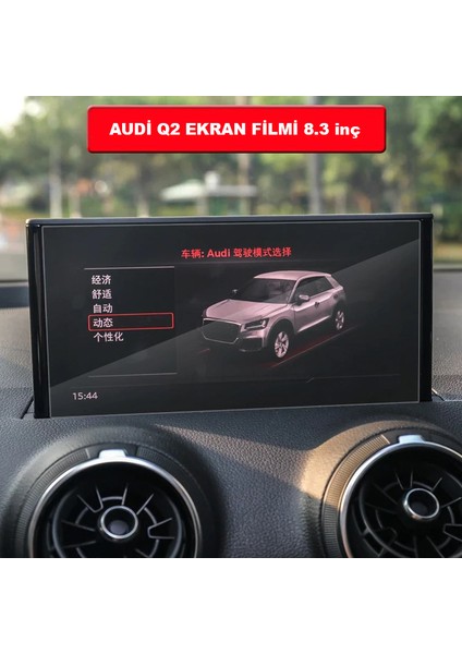 Audi Q2 2018 2020 8.3 Inç Navigasyon Temperli Ekran Koruyucu