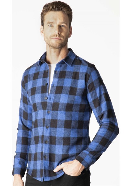 Slim Fit Kışlık Oduncu Kareli Erkek Gömlek fiyatları