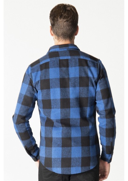 Slim Fit Kışlık Oduncu Kareli Erkek Gömlek fırsatları