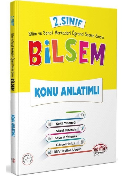 Editör Yayınları 2. Sınıf Bilsem Konu Anlatımlı