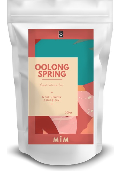 Oolong Spring Tea - Frenk Üzümlü Oolong Çayı, 100 Gr