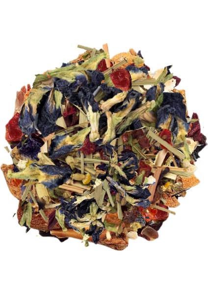 Euphoria Tea - Ahududulu Mavi Sarmaşık Çiçeği Harmanı, 100 Gr