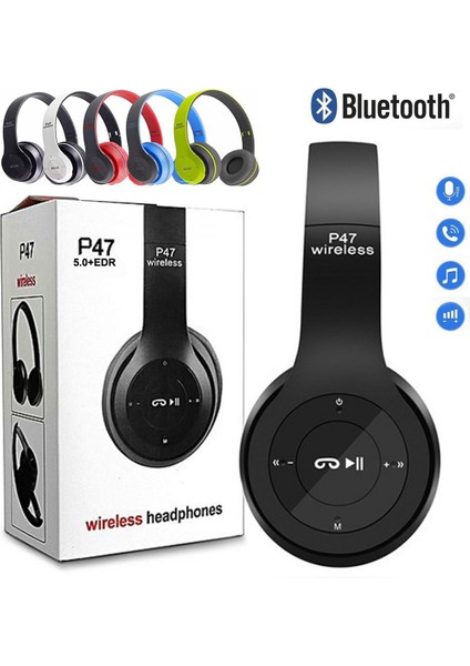 Kablosuz Bluetooth Kulak Üstü Kulaklık 47