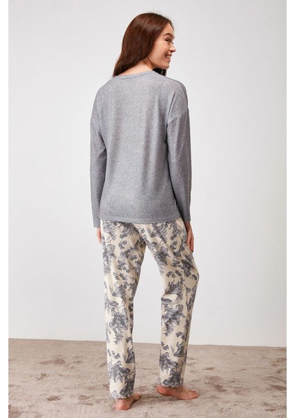 Kadın Uzun Kollu Pijama Takımı 2230 modelleri
