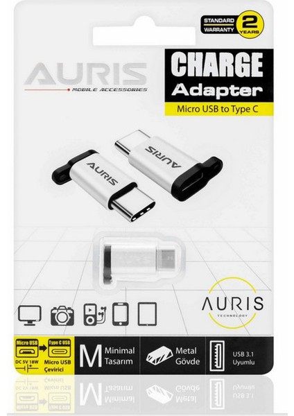 Micro USB To Type-C Dönüştürücü ARS-AD03