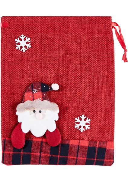 Yılbaşı Noel Askılı Dekor Süs Hediye Çuvalı 19X24 cm fiyatları