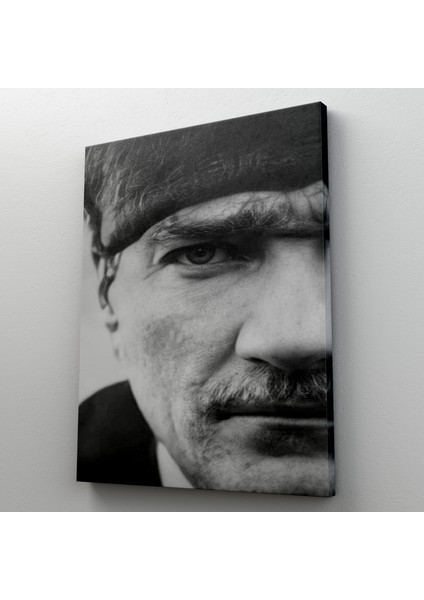Atatürk Portre Tablosu Mustafa Kemal Atatürk Dikdörtgen Dekoratif Kanvas Tablo indirimleri