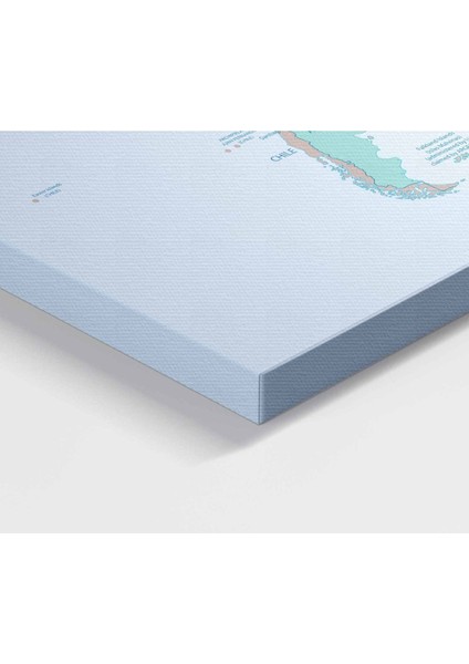 Dünya Haritası Meridyenli Dekoratif Kanvas Tablo 1065 fırsatları