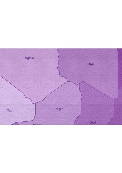 Dünya Haritası Mor Renkli Dekoratif Kanvas Tablo 1044