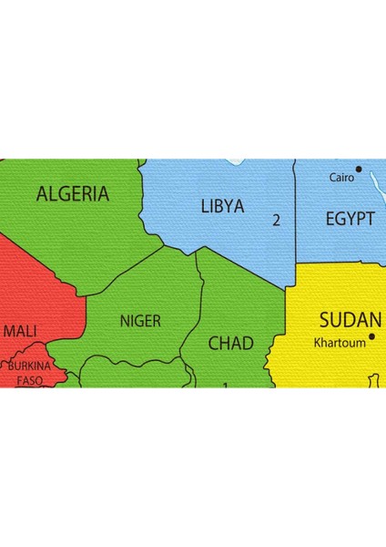 Dünya Haritası Dekoratif Kanvas Tablo 1066 modelleri