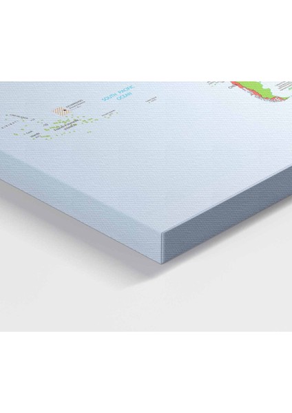 Dünya Haritası Dekoratif Kanvas Tablo 1066 fırsatları