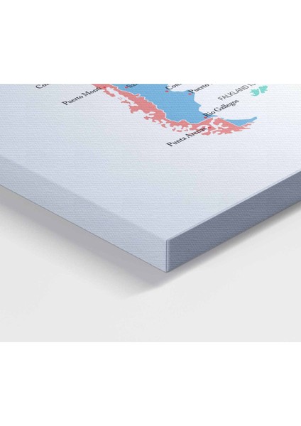 Türkçe Dünya Haritası Dekoratif Kanvas Tablo Son Derece Detaylı 1627 fırsatları