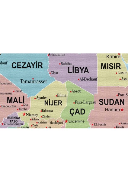 Türkçe Dünya Haritası Kanvas Tablo Son Derece Detaylı ve DEKORATIF-2012 modelleri
