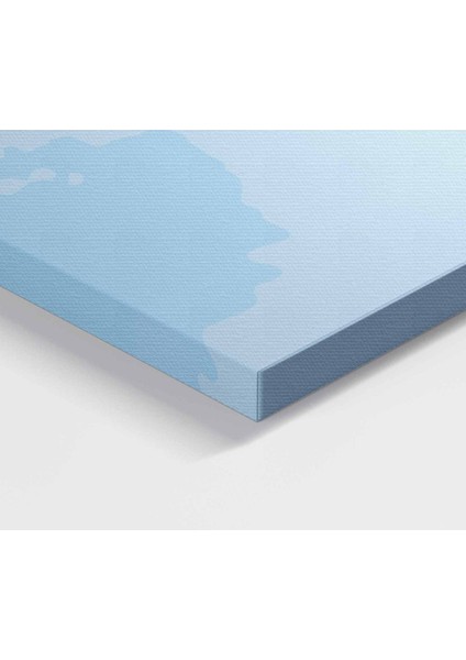 Dünya Haritası Türkçe Kanvas Tablo Ayrıntılı Dekoratif-Okyanuslu 2172 fırsatları