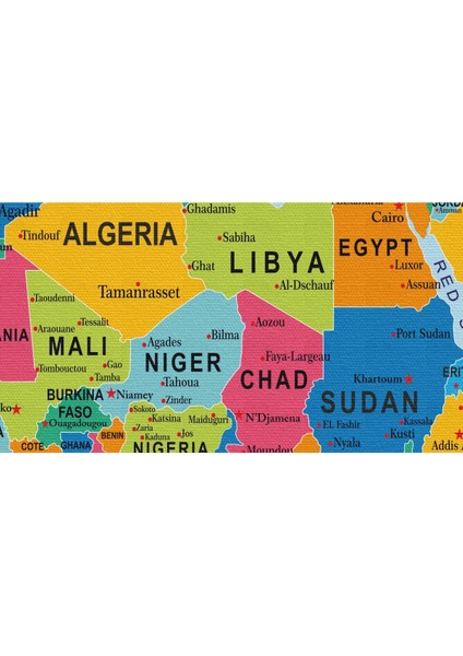 Dünya Haritası Kanvas Tablo Çok Ayrıntılı Dekoratif ve Okyanuslu 2173 modelleri