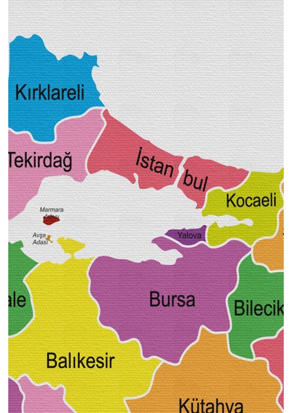 Türkiye Haritası Kanvas Tablo Eğitici ve Öretici Dekoratif Tablo Tablo 3113 fırsatları