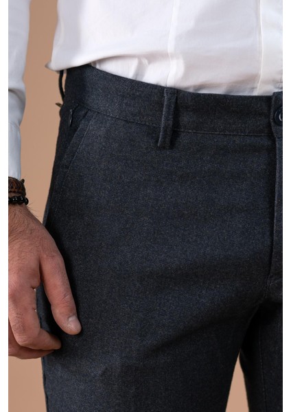 Slimfit Kışlık Dar Paça Erkek Kumaş Pantolon fırsatları