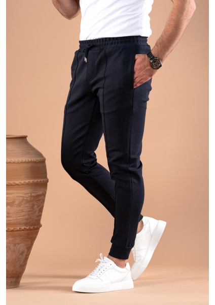 Slimfit Dar Paça Beli Lastikli Iplikli Likralı Jogger Pantolon modelleri