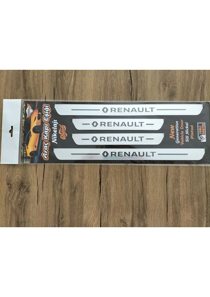Renault Modus Özel Kapı Eşik Yazısı Krom