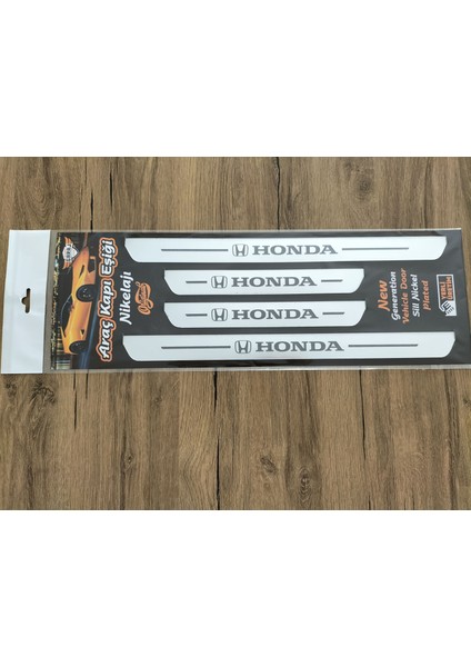 Honda City Özel Kapı Eşik Yazısı Krom