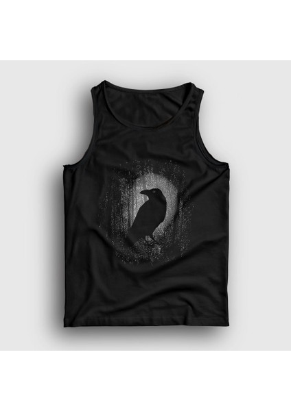 Unisex Siyah Gothic Raven Kuzgun Atlet
