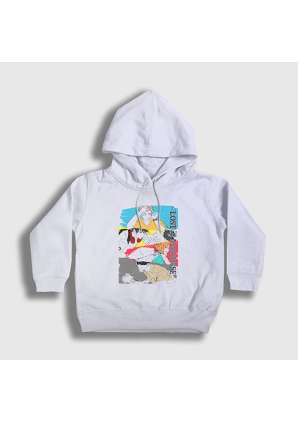 Unisex Çocuk Beyaz Lost In Paradise V2 Jujutsu Kaisen Kapüşonlu Sweatshirt