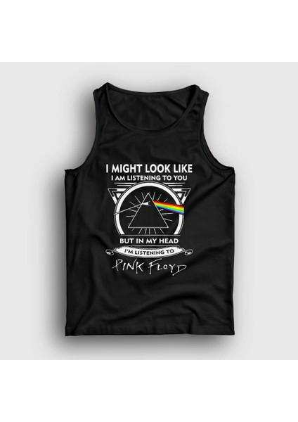 Unisex Siyah Listening To Pink Floyd Atlet