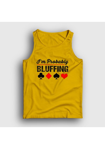 Unisex Sarı Probably Bluffing Poker Atlet