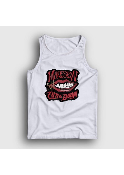 Unisex Beyaz Zitti E Buoni Band Maneskin Atlet